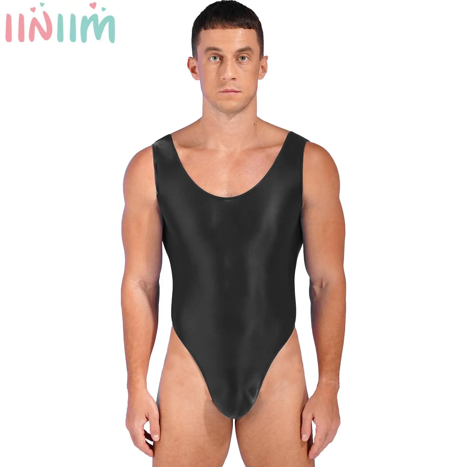 Mens Glossy Backless Bodysuit Swimwear Pool Party Swimsuit High Cut Sleeveless Leotard Sports Workout Yoga Bodybuilding Jumpsuit
Mens Glossy Backless Bodysuit Swimwear Pool Party Swimsuit High Cut Sleeveless Leotard Sports Workout Yoga Bodybuilding Jumpsuit