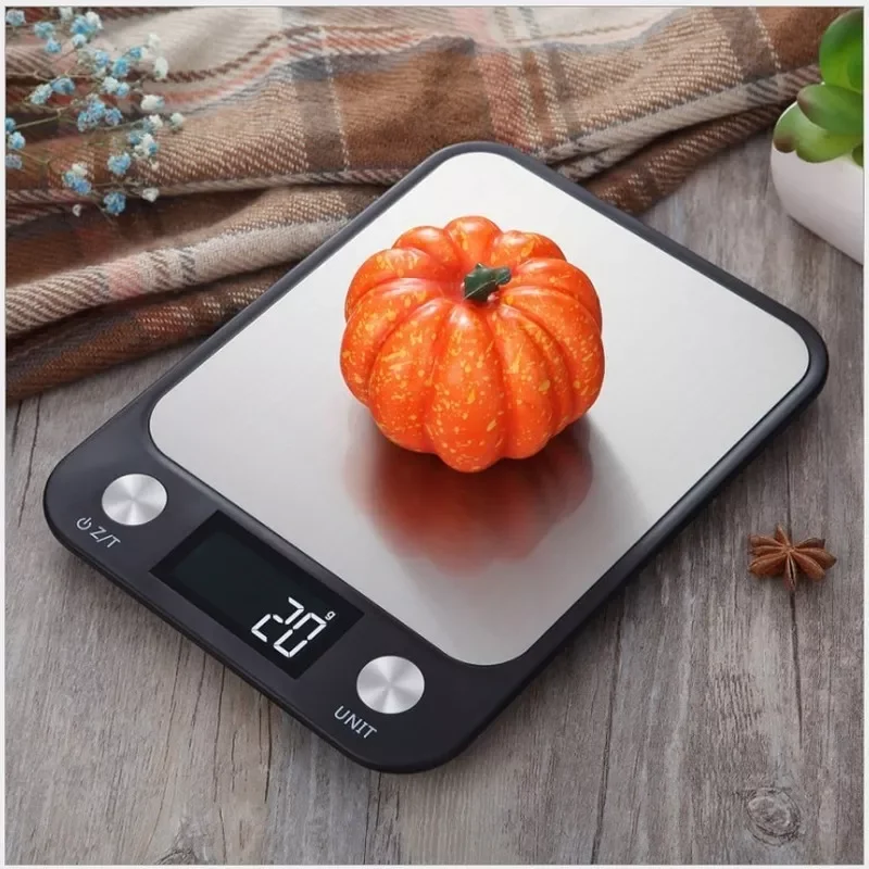 Flat Stainless Steel Household Kitchen Scale 10kg Food Baking Grams Said 5kg Accurate Electronic Scales Kichen Accessories
Flat Stainless Steel Household Kitchen Scale 10kg Food Baking Grams Said 5kg Accurate Electronic Scales Kichen Accessories