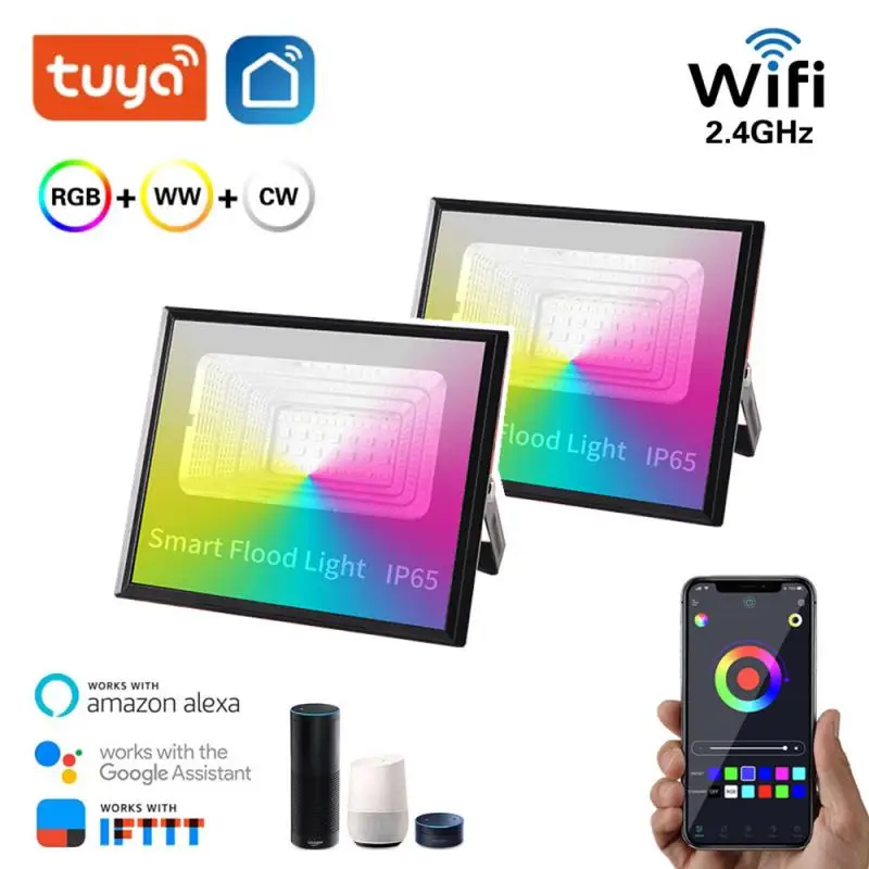LED Smart Floodlights WiFi Smart Home Outdoor Lighting Tuya app Smart Life RGB Flood Light IP66 50W/100W 220V Spotlight
LED Smart Floodlights WiFi Smart Home Outdoor Lighting Tuya app Smart Life RGB Flood Light IP66 50W/100W 220V Spotlight