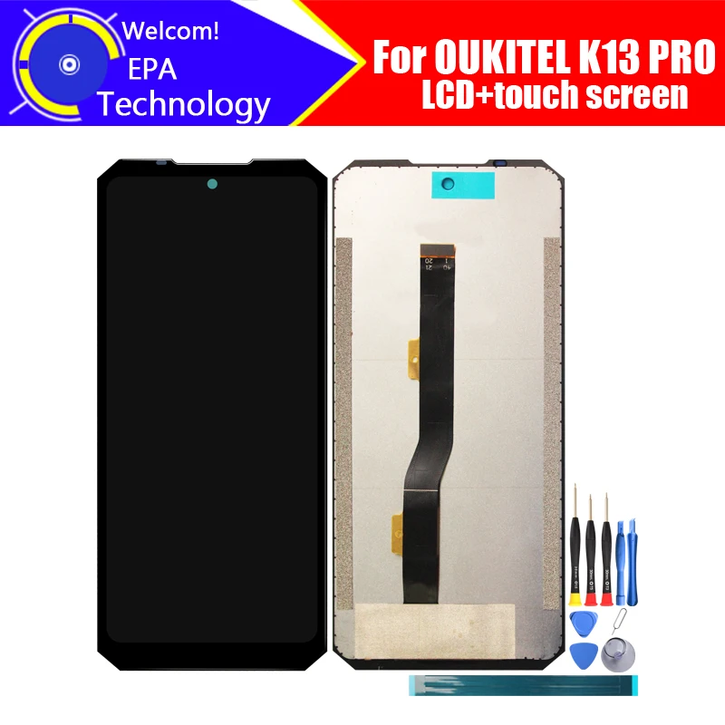 OUKITEL K13 PRO LCD Display+Touch Screen Digitizer Assembly 100% Original New LCD+Touch Digitizer for K13 PRO+Replacement parts
OUKITEL K13 PRO LCD Display+Touch Screen Digitizer Assembly 100% Original New LCD+Touch Digitizer for K13 PRO+Replacement parts