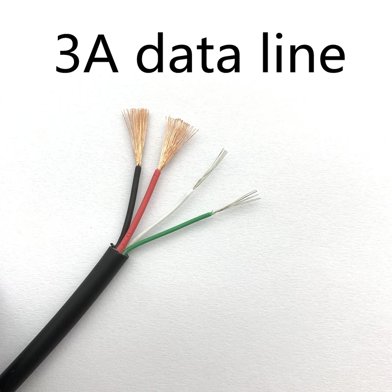 1/5/10Meter 3A Data Line Typc C/IOS Fast Charging Line DIY Repair Connector Data Transmission USB Power Cord 22AWG + 28AWG 4Core
1/5/10Meter 3A Data Line Typc C/IOS Fast Charging Line DIY Repair Connector Data Transmission USB Power Cord 22AWG + 28AWG 4Core