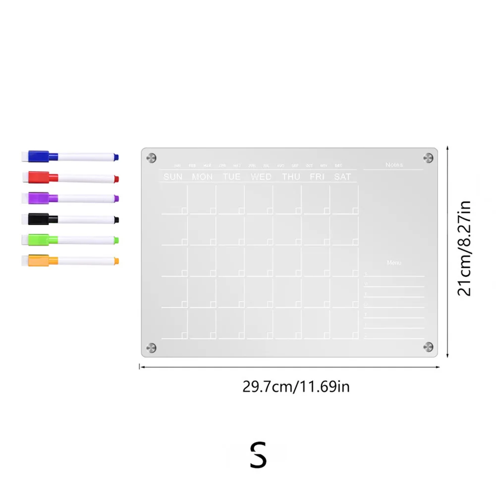 For Refrigerator Holders Acrylic Calendar Monthly Monthly Plan Smooth Stylish Transparent Daily Life Home Decor
For Refrigerator Holders Acrylic Calendar Monthly Monthly Plan Smooth Stylish Transparent Daily Life Home Decor