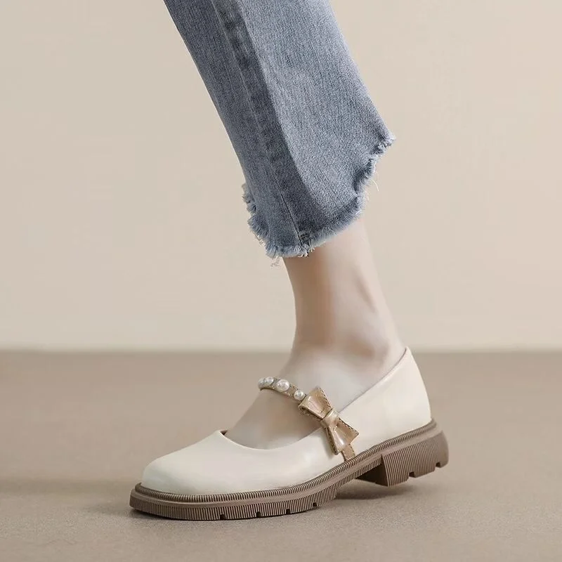 Woman Shoes Mary Janes Elegant Luxury Kawaii Dress Pumps Casual Comfortable New In Medium Heel Bow Heels Girls Shoe Pearl Spring
Woman Shoes Mary Janes Elegant Luxury Kawaii Dress Pumps Casual Comfortable New In Medium Heel Bow Heels Girls Shoe Pearl Spring