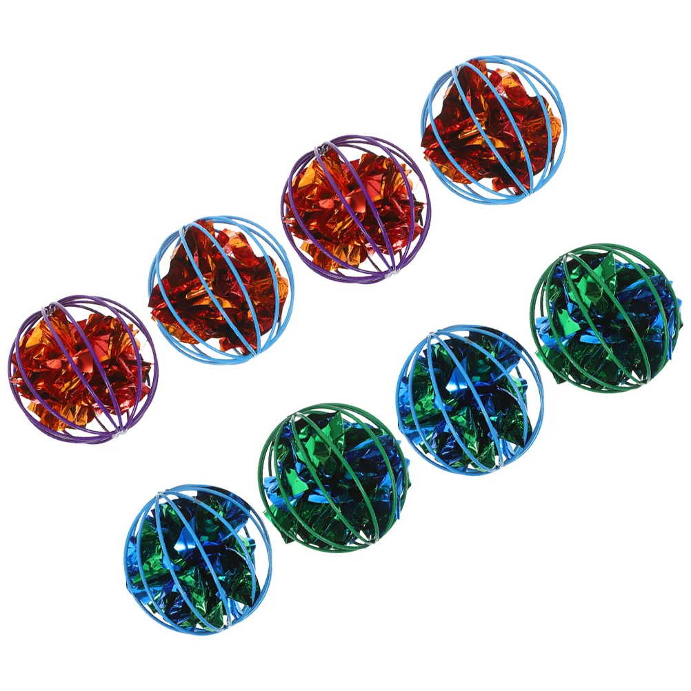 8pcs Pet Cage Crinkle Ball Toy Colorful Pet Cat Interactive Balls Hanging Crinkle Ball Pet Teaser
8pcs Pet Cage Crinkle Ball Toy Colorful Pet Cat Interactive Balls Hanging Crinkle Ball Pet Teaser