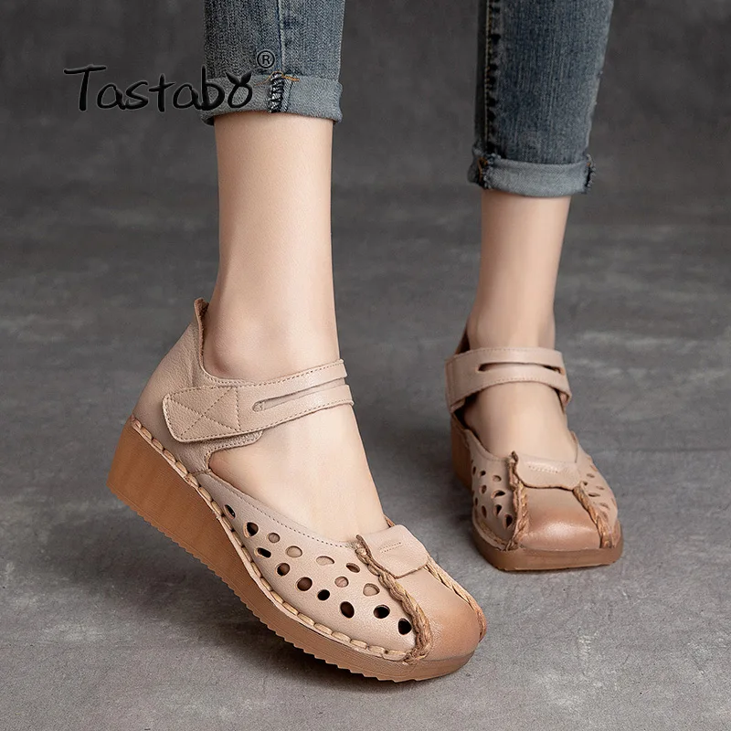 Tastabo 100% Genuine Leather Women's Shoes Cow Suede Round Head Design Flat Shoes Soft Sole Driving Shoes
Tastabo 100% Genuine Leather Women's Shoes Cow Suede Round Head Design Flat Shoes Soft Sole Driving Shoes