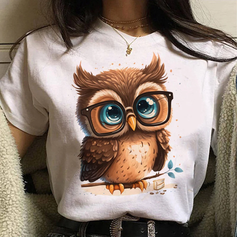 Cute Owl Tee women anime streetwear comic top female y2k designer manga clothes
Cute Owl Tee women anime streetwear comic top female y2k designer manga clothes