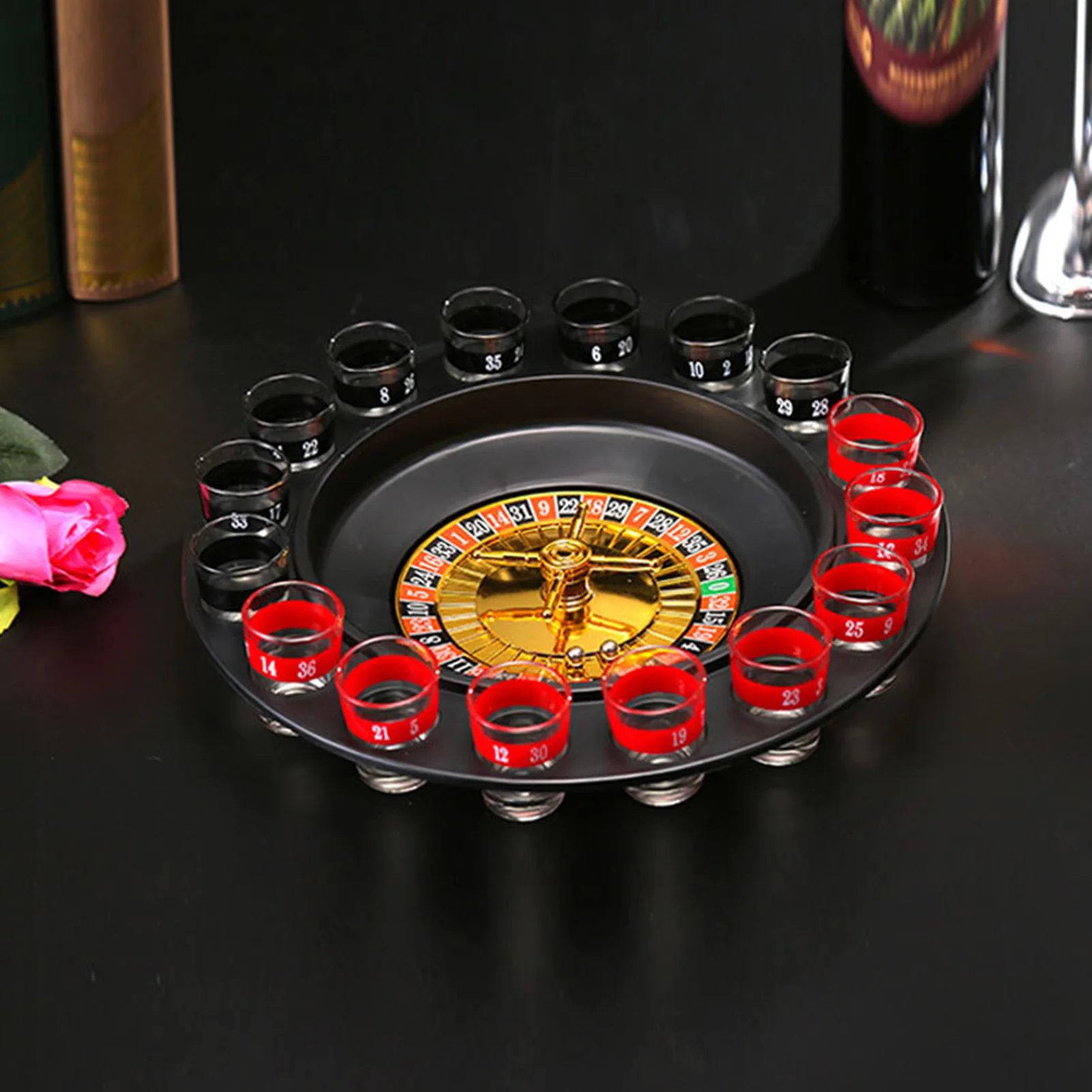 Shot Spinning Roulette Game Set Shot Glass Roulette Game For Party Drinking Roulette Casino Board Drinking Game Interactive
Shot Spinning Roulette Game Set Shot Glass Roulette Game For Party Drinking Roulette Casino Board Drinking Game Interactive