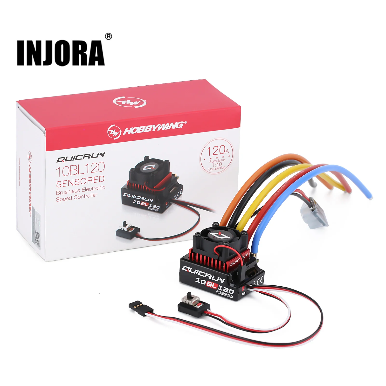 Hobbywing QUICRUN 60A 120A 10BL60 10BL120 Sensored Brushless ESC Electronic Speed Controller for 1/10 RC Car Touring Buggy Truck
Hobbywing QUICRUN 60A 120A 10BL60 10BL120 Sensored Brushless ESC Electronic Speed Controller for 1/10 RC Car Touring Buggy Truck