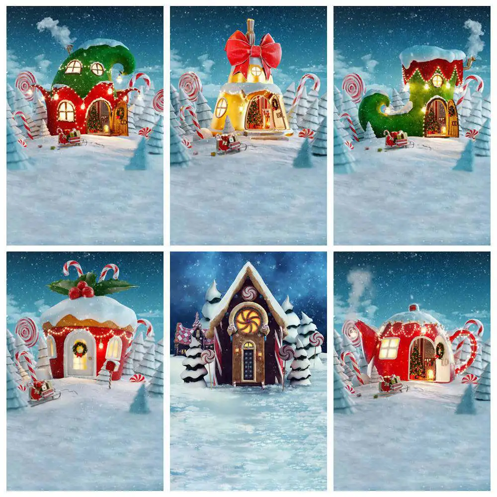 Christmas Decoration Photography Backdrop Stand Baby Sweets Candyland Teapot Cakes Boots Hats Home Cabin Party Photo Backgrounds
Christmas Decoration Photography Backdrop Stand Baby Sweets Candyland Teapot Cakes Boots Hats Home Cabin Party Photo Backgrounds