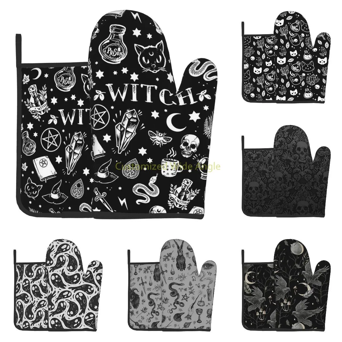 Black Witch Board Oven Glove and Pot Holder Mat Set, Advanced Heat Resistant Oven Mitt, Non-Slip Textured Grip Pot Holders
Black Witch Board Oven Glove and Pot Holder Mat Set, Advanced Heat Resistant Oven Mitt, Non-Slip Textured Grip Pot Holders