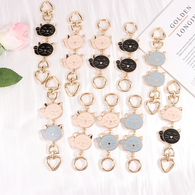 Cute Enamel Cat Shaped Extension Chain Bag Extender Strap Replacement Strap Bags Chain Accessories
Cute Enamel Cat Shaped Extension Chain Bag Extender Strap Replacement Strap Bags Chain Accessories