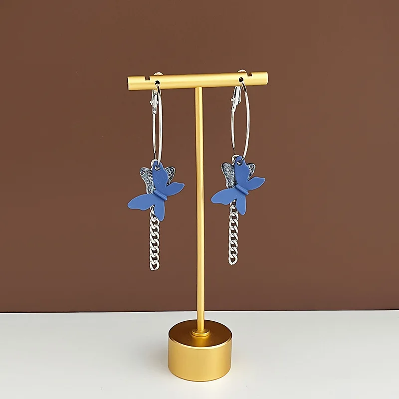 Luxury Fashion Klein Blue Chain Butterfly Hoop Earrings Tassel Super Fairy Stud Earrings for Women Jewelry Gift
Luxury Fashion Klein Blue Chain Butterfly Hoop Earrings Tassel Super Fairy Stud Earrings for Women Jewelry Gift
