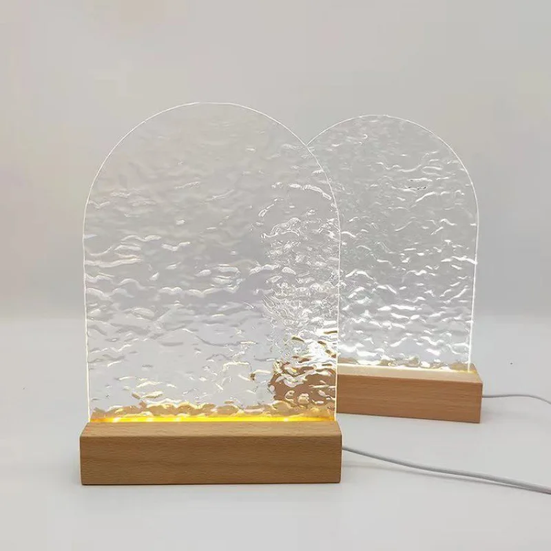 Креативная Светодиодная доска для ночной подсветки, перезаписываемая доска для сообщений с теплым мягким искусственным питанием от USB, ноч...