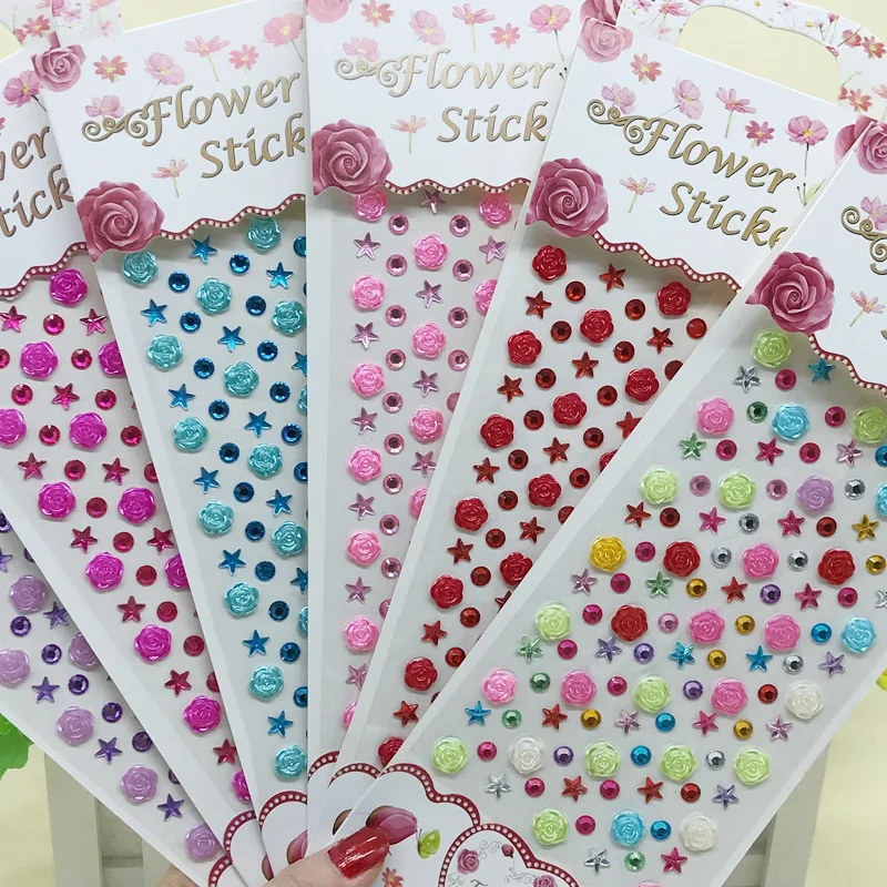 Children Rose Flower Rhinestone Sticker Female Face Makeup Rhinestone Acrylic Crystal Three-Dimensional Paper Sculpture Sticker
Children Rose Flower Rhinestone Sticker Female Face Makeup Rhinestone Acrylic Crystal Three-Dimensional Paper Sculpture Sticker