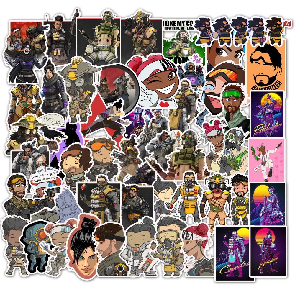 10/30/50PCS Game Apex Legends Stationery Stickers Graffiti for Kid Skataboard Suitcase Motorcycler Room Cartoon Utility Decals
10/30/50PCS Game Apex Legends Stationery Stickers Graffiti for Kid Skataboard Suitcase Motorcycler Room Cartoon Utility Decals