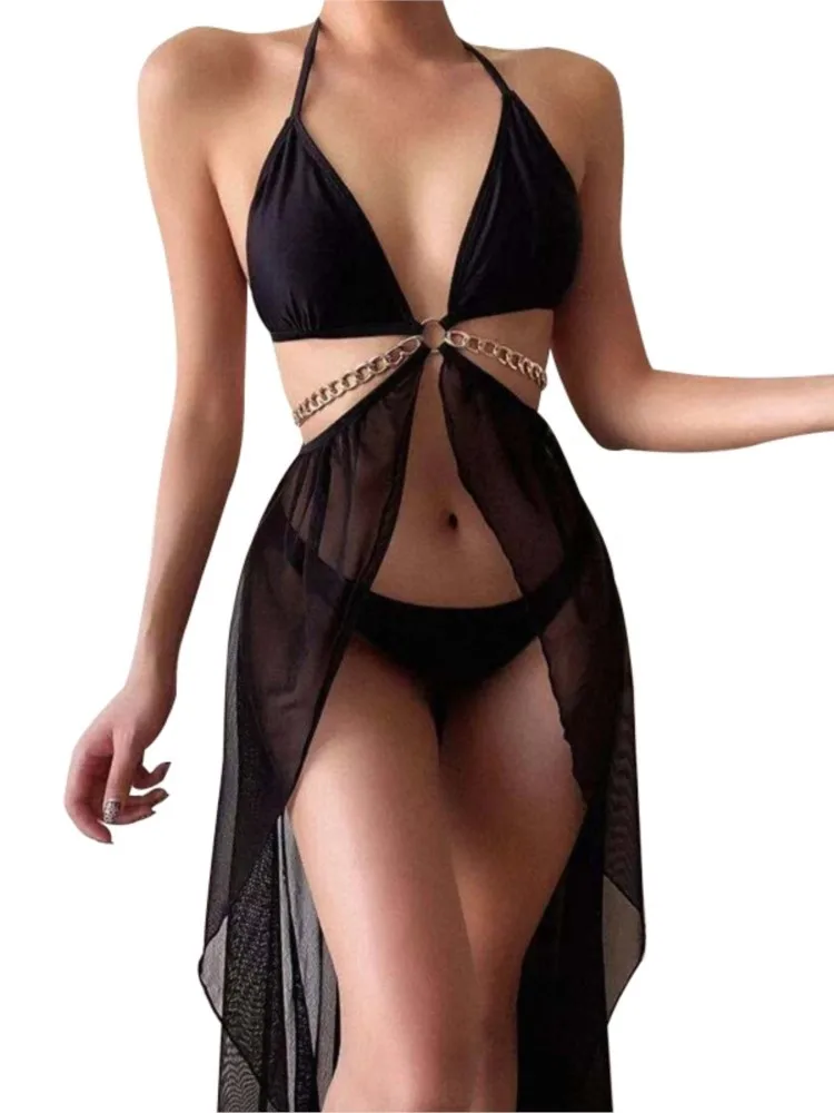 Panties Cover Up Dress 2 Piece Set Women Swimsuit Backless Sundress Summer New Solid Sexy Beachwear Mesh Cover Up Bathing Suit
Panties Cover Up Dress 2 Piece Set Women Swimsuit Backless Sundress Summer New Solid Sexy Beachwear Mesh Cover Up Bathing Suit