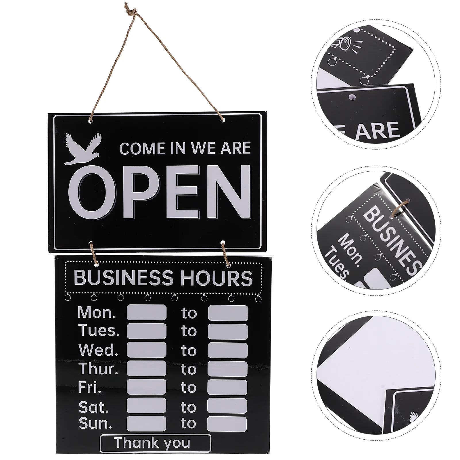 Business Hours Listing Business Accessories Store Hours Door Sign Variable Store Hours Sign Plastic Cafe Hangable Wooden Sign
Business Hours Listing Business Accessories Store Hours Door Sign Variable Store Hours Sign Plastic Cafe Hangable Wooden Sign