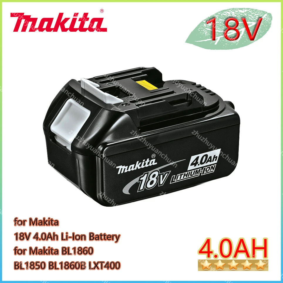 Makita 18V 4.0Ah li-ion battery ,For Makita BL1830 BL1815 BL1860 BL1840 Replacement Power Tool Battery
Makita 18V 4.0Ah li-ion battery ,For Makita BL1830 BL1815 BL1860 BL1840 Replacement Power Tool Battery