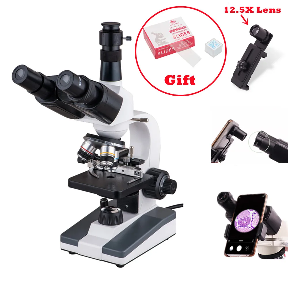 40X-640X Lab Binocular Biological Microscope for Students Kids Hospital 
40X-640X Lab Binocular Biological Microscope for Students Kids Hospital