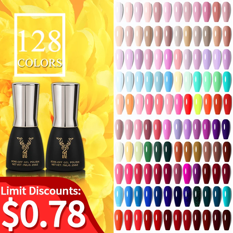 YOKE FELLOW 128colors Mini Nail Gel Polish 7ML Soak Off UV LED Nail Lacquer Varnish Semi Permanent Nail Art Gel For Nail Art DIY
YOKE FELLOW 128colors Mini Nail Gel Polish 7ML Soak Off UV LED Nail Lacquer Varnish Semi Permanent Nail Art Gel For Nail Art DIY