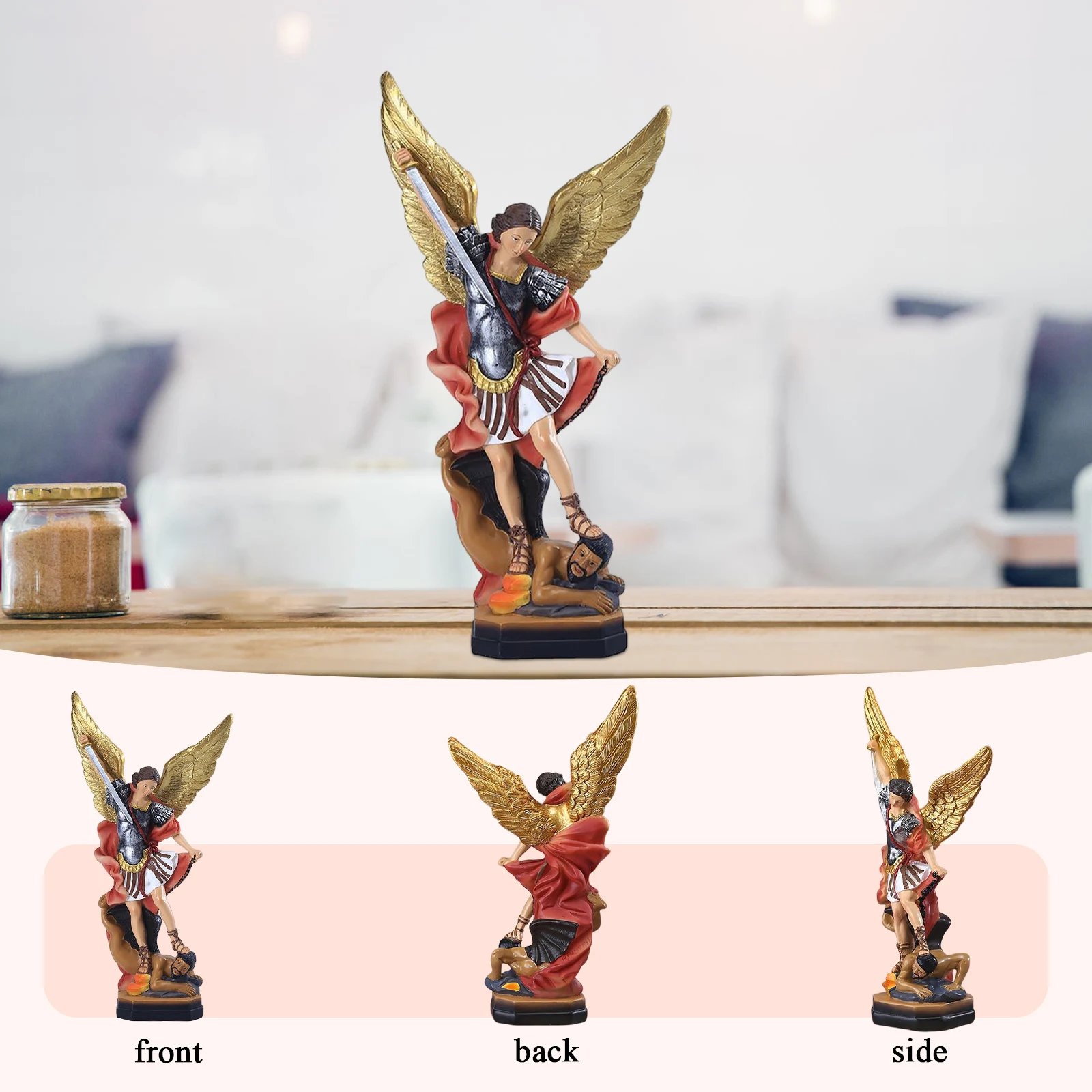 Resin Angel Killing Demon God Statue Desktop Ornament Angel Demon Battle Statue Handicrafts Christmas Gift Home Decor for Party
Resin Angel Killing Demon God Statue Desktop Ornament Angel Demon Battle Statue Handicrafts Christmas Gift Home Decor for Party