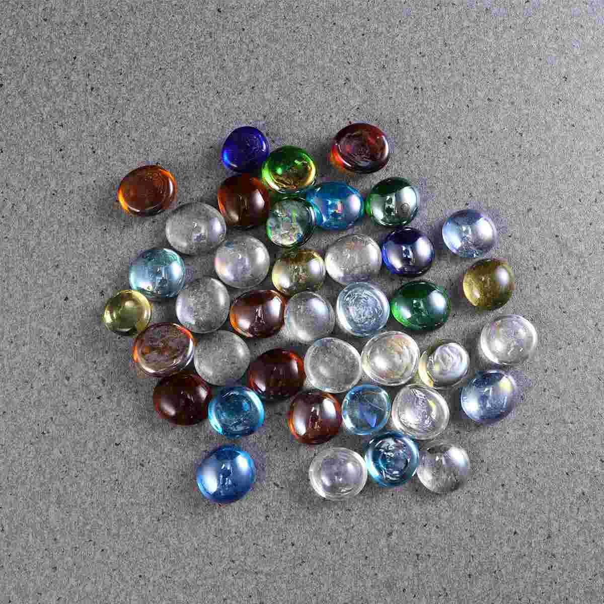 1 Set Flat Bead Decors DIY Glass Beads Multi-function Decorative Gravels Handmade Craft Ornaments for Home Store (Red Blue
1 Set Flat Bead Decors DIY Glass Beads Multi-function Decorative Gravels Handmade Craft Ornaments for Home Store (Red Blue