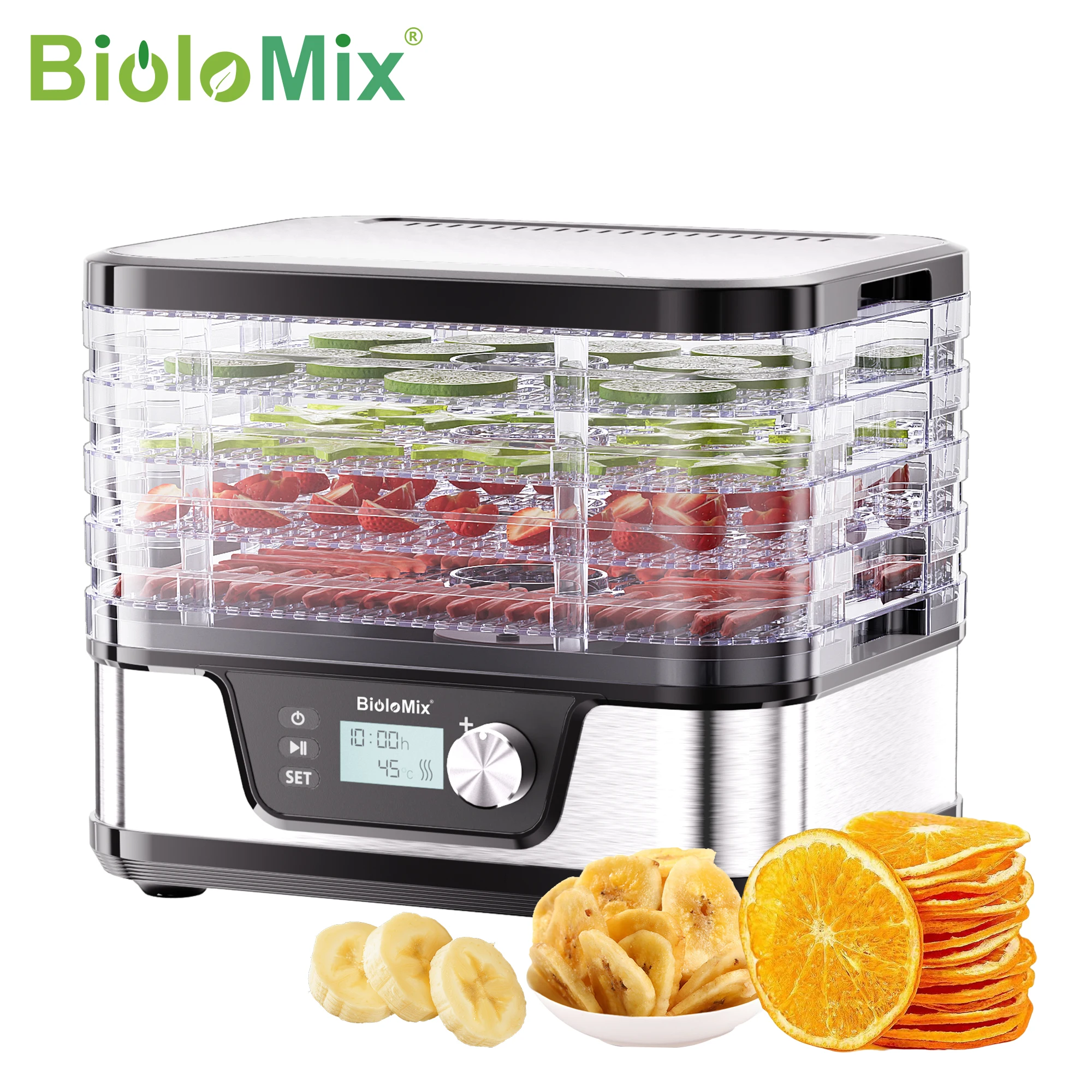 BioloMix 10л Дегидратор для фруктов и овощей
BioloMix 10л Дегидратор для фруктов и овощей