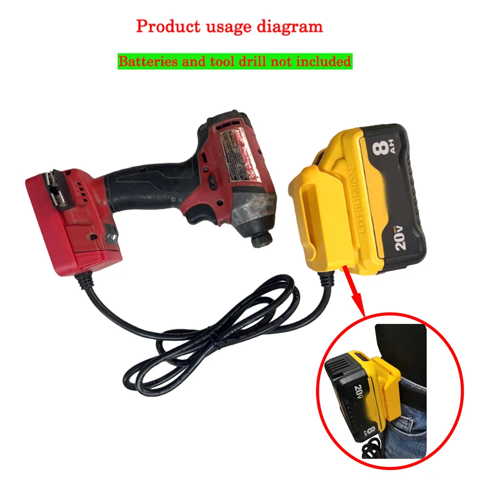 Battery Extension Cord Converter for Mw18V Lithium Battery Tool Compatible with DW20V Battery Convenient Tool Conversion
Battery Extension Cord Converter for Mw18V Lithium Battery Tool Compatible with DW20V Battery Convenient Tool Conversion