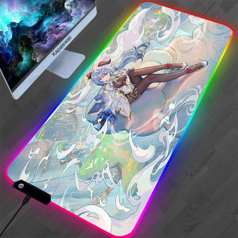 Игровой коврик для мыши в стиле аниме RGB Genshin, ударопрочный коврик для клавиатуры ноутбука Dsek, коврик для мыши со светодиодной подсветкой XXL, ... 
Игровой коврик для мыши в стиле аниме RGB Genshin, ударопрочный коврик для клавиатуры ноутбука Dsek, коврик для мыши со светодиодной подсветкой XXL, ...