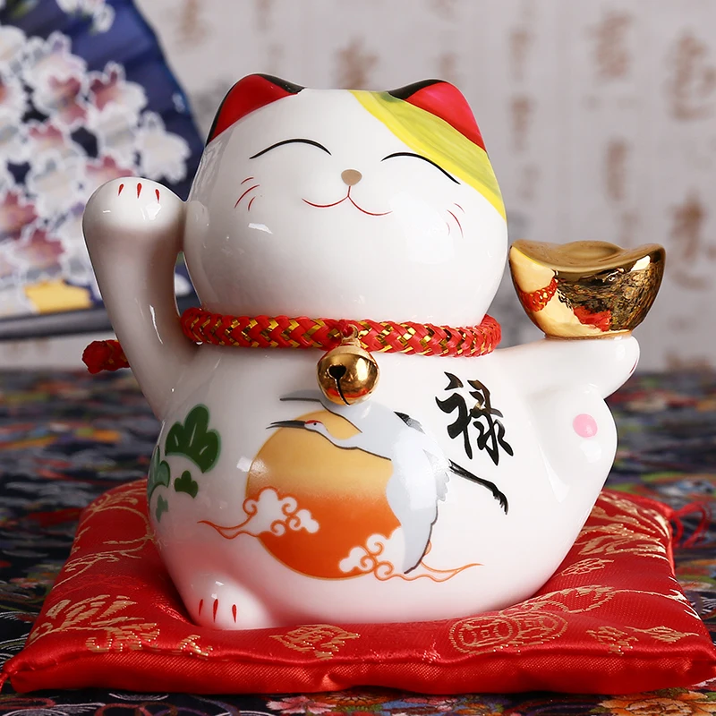 4 inch Ceramic Maneki Neko Figurine Lucky Cat Money Box Fortune Cat Ornament Piggy Bank Feng Shui Business Gift
4 inch Ceramic Maneki Neko Figurine Lucky Cat Money Box Fortune Cat Ornament Piggy Bank Feng Shui Business Gift