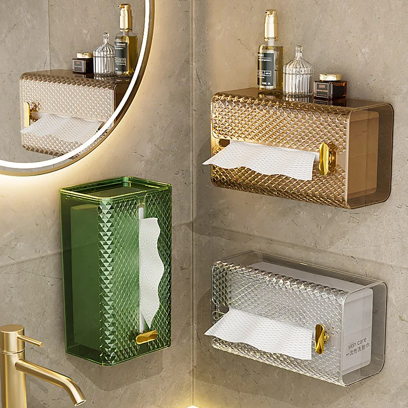 Punch-Free Tissue Box Creative Tissue Box Wall-Mounted Paper Towel Napkin Storage Box Bathroom Toilet Kitchen Kleenex Holder
Punch-Free Tissue Box Creative Tissue Box Wall-Mounted Paper Towel Napkin Storage Box Bathroom Toilet Kitchen Kleenex Holder