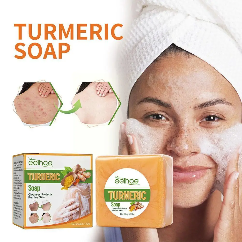 Turmeric Spot Face Cleansing Soap Anti Acne Skin Brighten Care Body Whitening Dark Pimples Soap Remove Handmade 110G Face E1C5
Turmeric Spot Face Cleansing Soap Anti Acne Skin Brighten Care Body Whitening Dark Pimples Soap Remove Handmade 110G Face E1C5