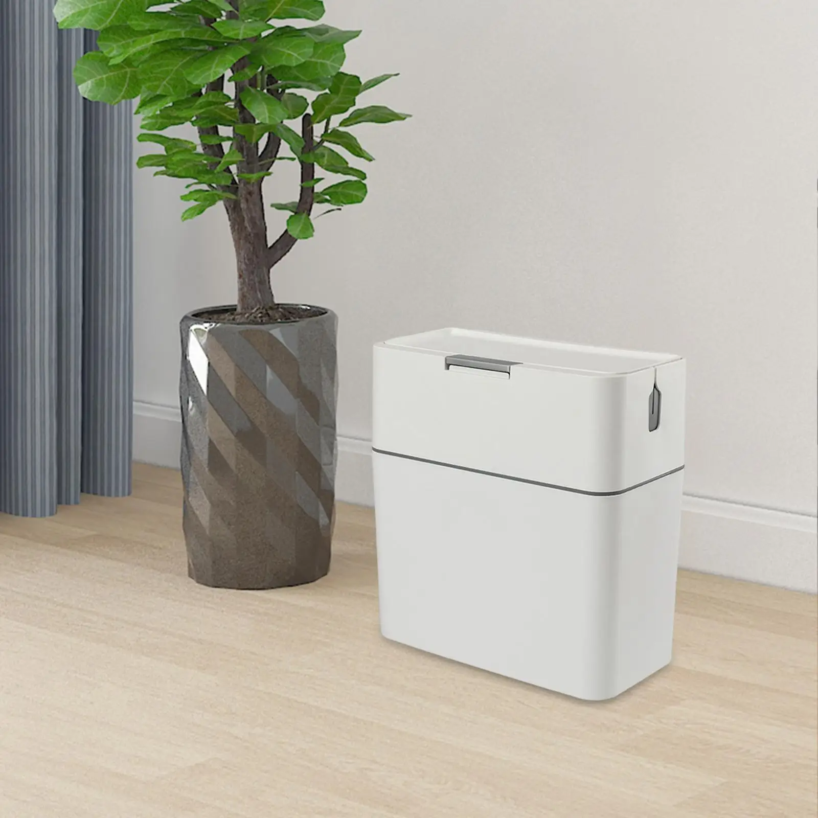 Trash Can with Brush High Capacity Waterproof Rubbish Bin Rectangular Garbage Container Bin for Kitchen Bathroom Toilet Outdoor
Trash Can with Brush High Capacity Waterproof Rubbish Bin Rectangular Garbage Container Bin for Kitchen Bathroom Toilet Outdoor