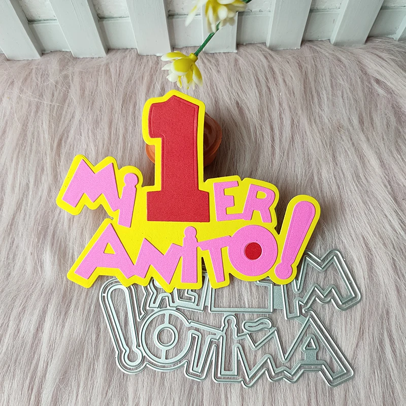 New Spanish My first year metal cutting die mould scrapbook decoration embossed photo album decoration card making DIY handicraf
New Spanish My first year metal cutting die mould scrapbook decoration embossed photo album decoration card making DIY handicraf