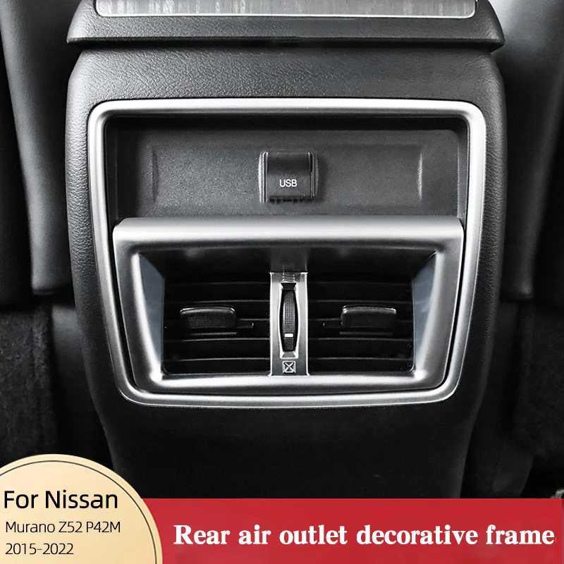 Decorative Frame For Rear Air Outlet For Nissan Murano Z52 P42M 2015-2022 Scratch Resistant Interior Protective Accessories
Decorative Frame For Rear Air Outlet For Nissan Murano Z52 P42M 2015-2022 Scratch Resistant Interior Protective Accessories