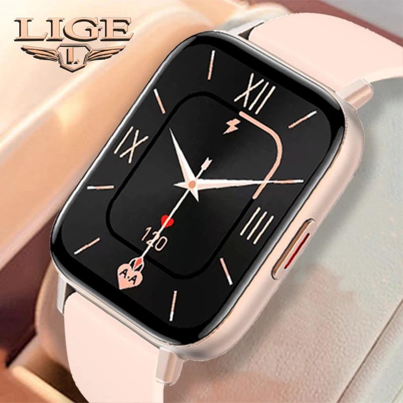 LIGE Smart Watch Women 1.69 inch Fitness Tracker Heart Rate Monitor Bluetooth cal Men's Sports Smartwatch For Xiaomi Android ios
LIGE Smart Watch Women 1.69 inch Fitness Tracker Heart Rate Monitor Bluetooth cal Men's Sports Smartwatch For Xiaomi Android ios