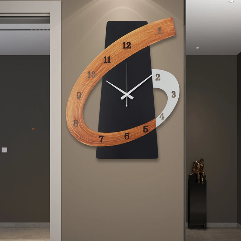 

Nordic Clock Wall Clock Living Room Net Red Fashion Atmosphere Wall Watch Simple Creative Personality Artist Wall Clock