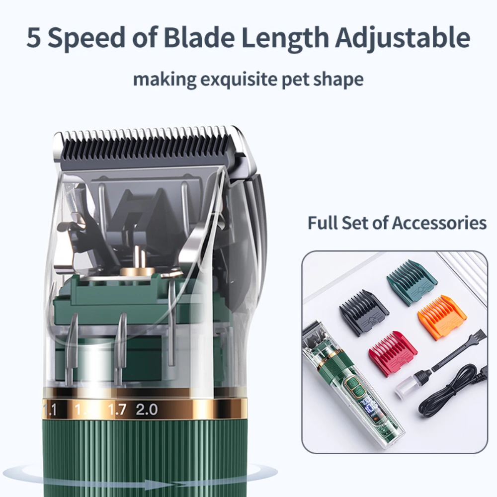 Professional Pet Hair Clippers - Cutting Dog Grooming Cat Haircut Shaver for Puppy, Dog Hair Trimmer
Professional Pet Hair Clippers - Cutting Dog Grooming Cat Haircut Shaver for Puppy, Dog Hair Trimmer