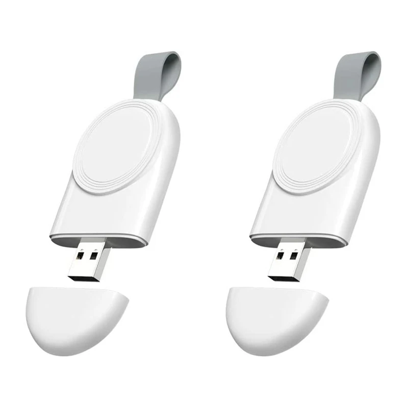 2-Pack USB Portable Magnetic Wireless Charger Compatible for Apple Watch Series 6 SE 5 4 3 2 1 + 44mm 40mm 42mm 38mm
2-Pack USB Portable Magnetic Wireless Charger Compatible for Apple Watch Series 6 SE 5 4 3 2 1 + 44mm 40mm 42mm 38mm
