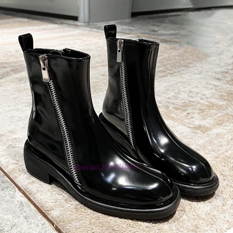 Женские ботильоны челси на плоской подошве, кожаные короткие ботинки с круглым носком и двойной молнией, новинка 2022
Женские ботильоны челси на плоской подошве, кожаные короткие ботинки с круглым носком и двойной молнией, новинка 2022