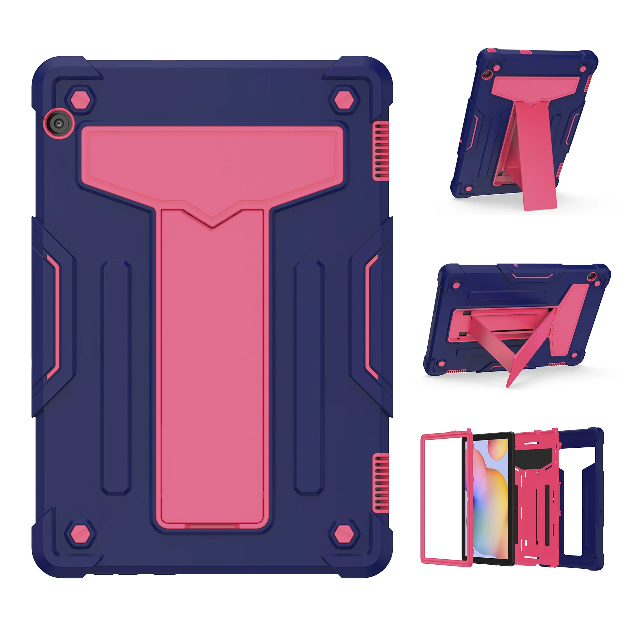 

Armor Case For Huawei MediaPad T5 10.1 T10 9.7 T10S 10.1 MatePad T8 8.0 2020 Heavy Duty TPU + PC Hard Stand Shockproof Cover