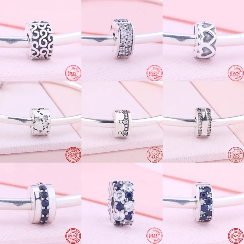New 925 Sterling Silver Pavé Heart Circle Flower Buckle Clip Beads Fit Original Pandora Charms Bracelet DIY Women Fine Jewelry
New 925 Sterling Silver Pavé Heart Circle Flower Buckle Clip Beads Fit Original Pandora Charms Bracelet DIY Women Fine Jewelry