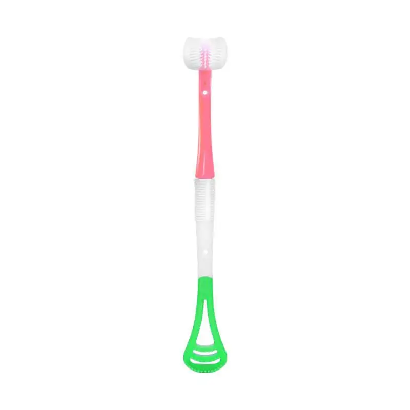

1/2/креативная детская зубная щетка, детская трехсторонняя зубная щетка с мягкой щетиной на 360 градусов, детская безопасная зубная щетка для ухода за полостью рта