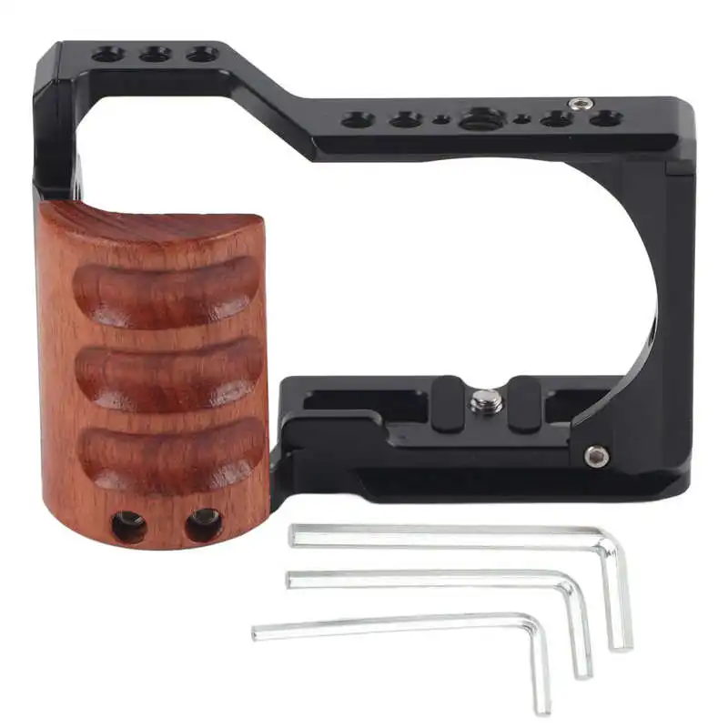 Camera Cage CNC Process Video Shooting Cage Aluminum Alloy Multiple 1/4in Screw Holes Anodic Oxidation Treatment for Sony
Camera Cage CNC Process Video Shooting Cage Aluminum Alloy Multiple 1/4in Screw Holes Anodic Oxidation Treatment for Sony