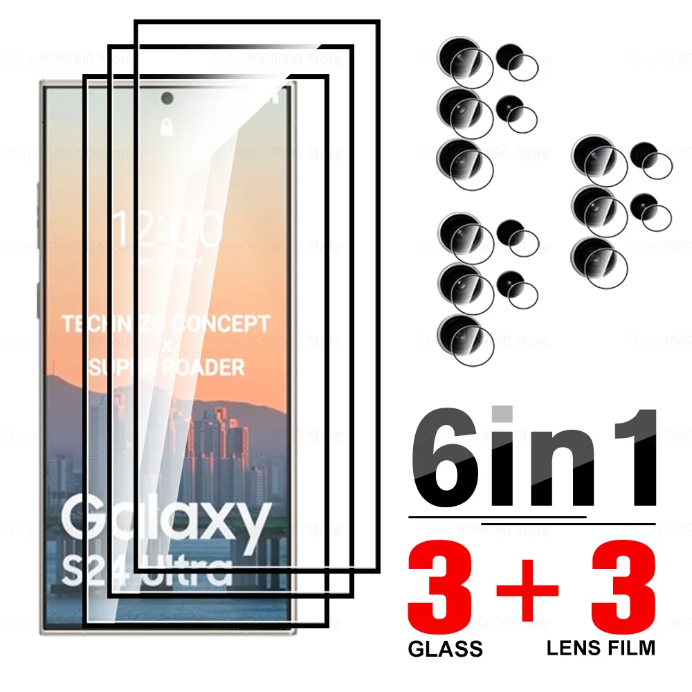 6in1 Lens Glass Screen Protector For Samsung Galaxy S24 Ultra Protective Glas Tempered Glass Samung S24 Ultra S 24 Plus S24Ultra
6in1 Lens Glass Screen Protector For Samsung Galaxy S24 Ultra Protective Glas Tempered Glass Samung S24 Ultra S 24 Plus S24Ultra