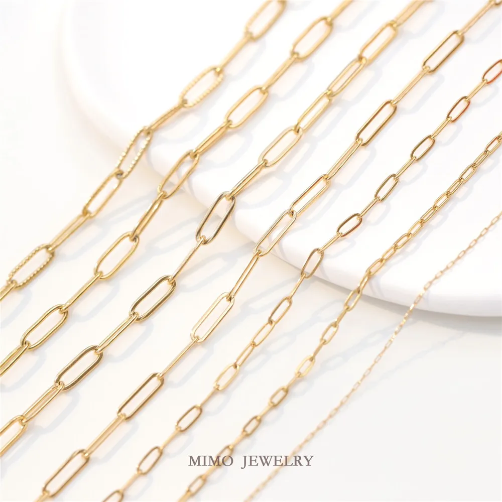 Titanium steel plated 18K gold bulk rectangular chain Oval O chain Loose chain DIY bracelet necklace accessories
Titanium steel plated 18K gold bulk rectangular chain Oval O chain Loose chain DIY bracelet necklace accessories