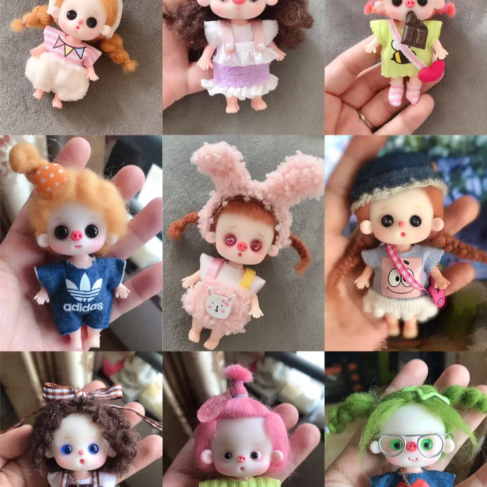 Mini Ob11 Bjd Toy Lucky Pig Bjd Doll Girl Cute Kawaii Movable Joint Collectible Doll Purely Handmade Random Style With Free Gift
Mini Ob11 Bjd Toy Lucky Pig Bjd Doll Girl Cute Kawaii Movable Joint Collectible Doll Purely Handmade Random Style With Free Gift