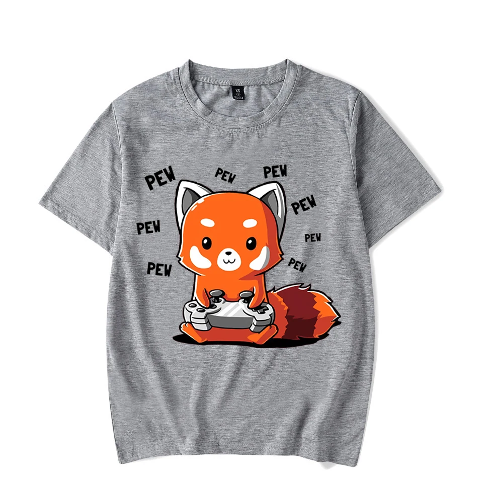 Милые футболки с рисунком Красной панды для игр, модные летние футболки с рисунком в стиле Харадзюку
Милые футболки с рисунком Красной панды для игр, модные летние футболки с рисунком в стиле Харадзюку