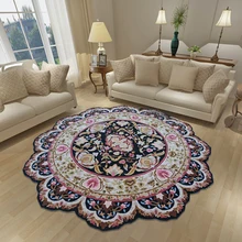 Royal popular durable irregular shape rugs handmade wool flower shape carpet modern