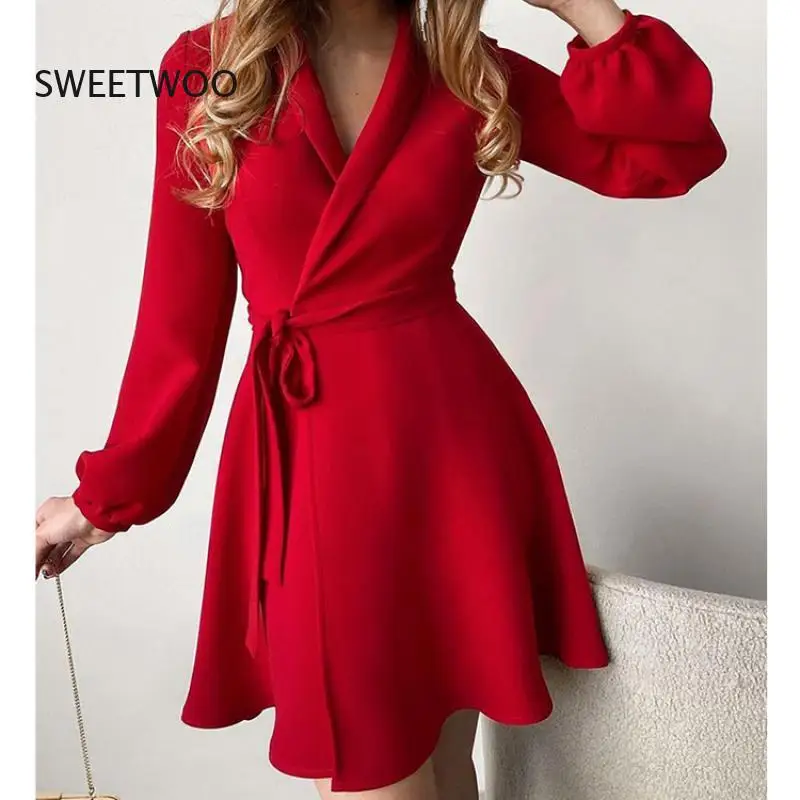 2022 Autumn New Sexy Solid Patchwork Lace up Dress for Women High Waist Short Dresses Female V Neck Slim Dress
2022 Autumn New Sexy Solid Patchwork Lace up Dress for Women High Waist Short Dresses Female V Neck Slim Dress